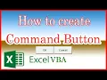 How to create command button in Excel VBA
