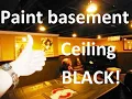 Paint basement ceiling black https globalinspectionschool com