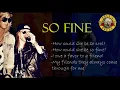 Guns 'n Roses - So Fine (Lirik \u0026 Terjemahan Indonesia)