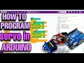 - How to control Servo motor with Arduino code explained WITH pictoblox
