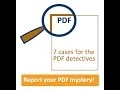 7 Cases for the PDF detectives Teaser