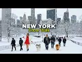 2025 Snowfall in Central Park New York City 4K Walking Central Park in The Snow 