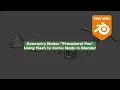 LIVENODING The Ultimate Procedural Poo Using Geometry Nodes