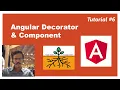 Types of Angular Decorators Component NgModule Input output injectable Part-6