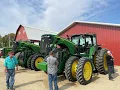 Pair of 2009 John Deere 8530 Tractors Sold Yesterday on Farm Auction in Adams MN