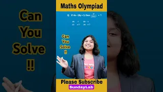 Olympiad Beautiful Algebra 7 Exponents Shorts Youtubeshorts Mathsolympiad 