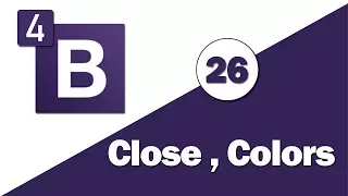 26 - Bootstrap 4 Tutorial Utilities Close Button Colors
