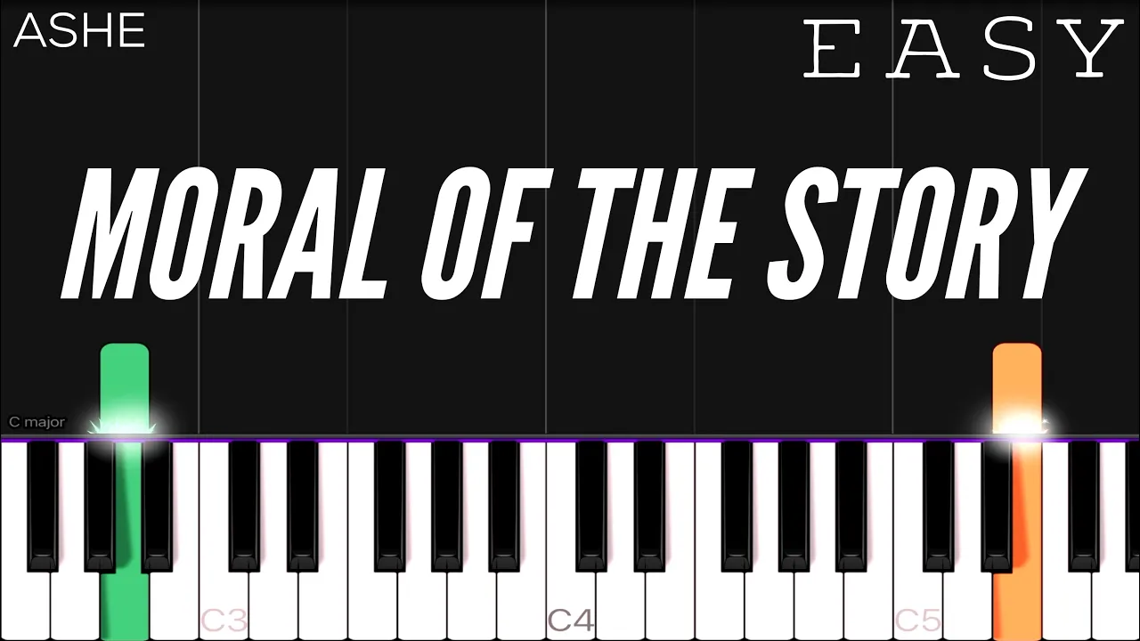 Ashe - Moral Of The Story | EASY Piano Tutorial Ashe - Moral Of The Story | EASY Piano Tutorial