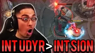 I'LL SOLO TWO TURRETS NO PROBLEM!!! | INT SION? INT DYR IS BETTER... - Trick2G