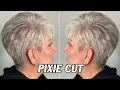 Elegant Short Pixie Cut for Fine Hair Textured Pixie Haircut Tutorial for Women Step-by-Step