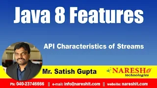 Java 8 0 Features API Characteristics of Streams by Mr Satish Gupta