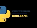 2 4 Que es un Boolean en Python Aprende Python desde 0