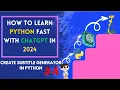 How to Learn Python Fast With ChatGPT In 2024 python and chatgpt