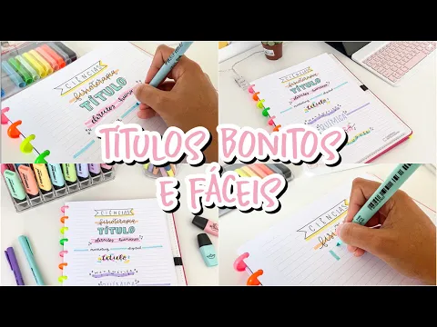 Download MP3 IDEIAS DE TÍTULOS PARA DECORAR O SEU CADERNO 💖✨