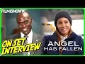 ANGEL HAS FALLEN Lance Reddick Gentry Jada Pinkett Smith Agent Thompson On-set Interview