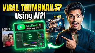 how i make viral thumbnails using clipkraft ai manjesh vfx edits