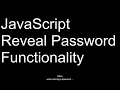 JavaScript Show Password Functionality