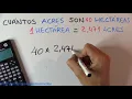 How many ACRES are 40 HECTARES