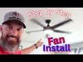 How to install a ceiling fan Harbor Breeze Camden