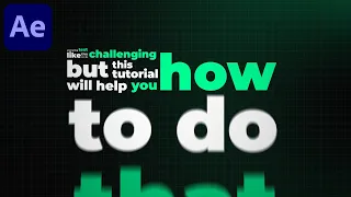 Typography Motion Graphics Animation in After Effects - After Effects Tutorial Kinetic Typography