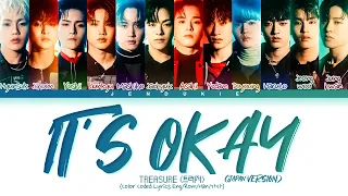 Download Treasure IT'S OKAY (Japanese Ver.) Lyrics (Color Coded Lyrics) MP3