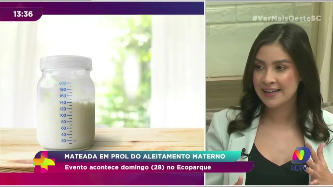 Mateada em prol do aleitamento materno acontece domingo (28) no Ecoparque em Chapecó