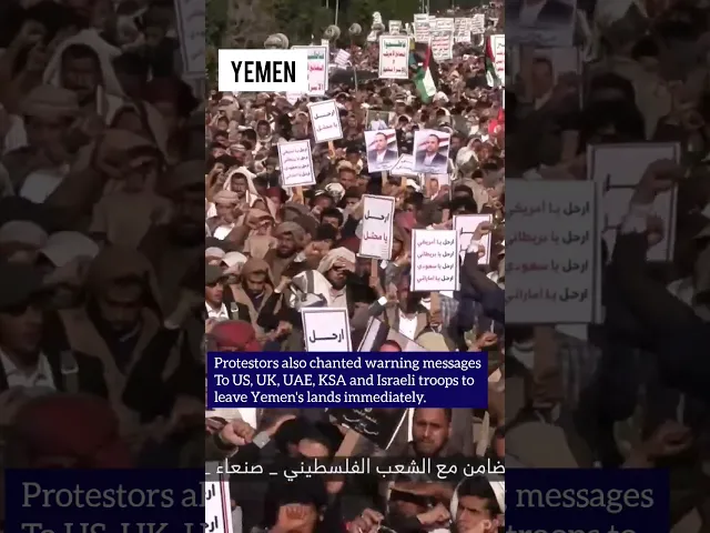 ⁣Mass Protests take Place in #Yemen Standing in Solidarity with #Occupied #Palestine