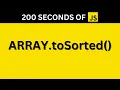 What is Array toSorted in JavaScript BitBuddy