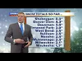 Snow totals so far