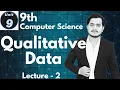 Qualitative Data Data Types 9th Computer - Chapter 9