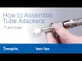 How to Assemble Tube Adapters 1 and Under Tech Tips Swagelok 2020