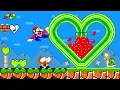 Lagu Super Mario Bros. but Everything Mario touches Turn into HEARTS?