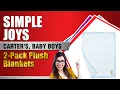 Simple Joys by Carter s Baby Boys 2-Pack Plush Blankets