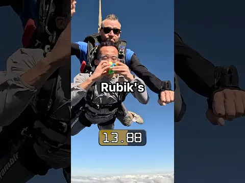 Break the Rubik's Cube Skydiving World Record Indoors? 🪂 @iflybrisbane5116