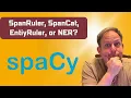 When to use NER, EntityRuler, SpanCat, or SpanRuler in spaCy