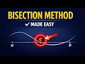 Bisection Method Explained in Simple Steps Numerical Methods Exam Ready