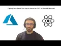 Deploy Your App to Azure for FREE in Under 6 Minutes