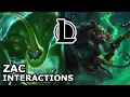 Zac Interactions with Other Champions A WEAPON AN EXPERIMENT League of Legends Quotes