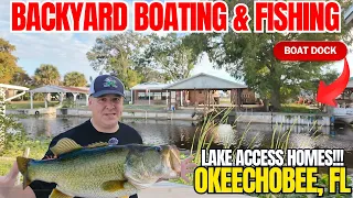 Okeechobee Homes for Sale ON THE LAKE in South Florida VLOG Tour and HOLDAY LIGHT SHOW Downtown