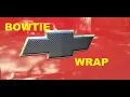 Chevy Bowtie Vinyl Emblem Wrap install