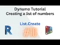 Creating a list of numbers with sequence and range Dynamo Script