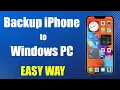 How to Backup iPhone to PC Backup with iTunes on Windows