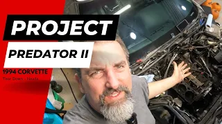 current progress 1994 corvette project build heads removed
