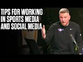 Pat McAfee s Advice To People Wanting To Work In Sports Media