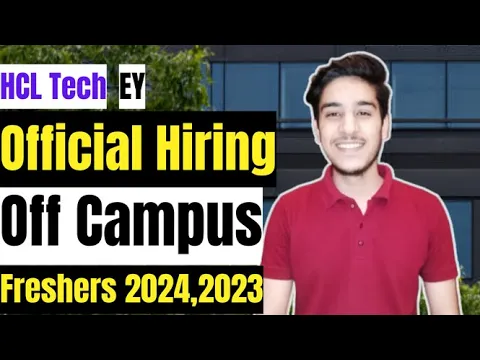 Download MP3 HCLTech EY Biggest Hiring | Off Campus Drive For 2024, 2023, 2022 Batch | Direct Test Hiring Fresher