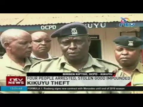 Download MP3 Four people arrested, stolen good impounded in Kikuyu