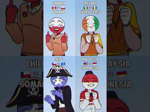 SIMILAR FLAGS 😎 #countryhumans