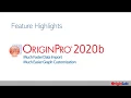 Origin and OriginPro 2020b Highlights