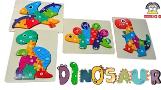 Dinosaur Puzzle Fun for Kids Learn Numbers Dino Facts