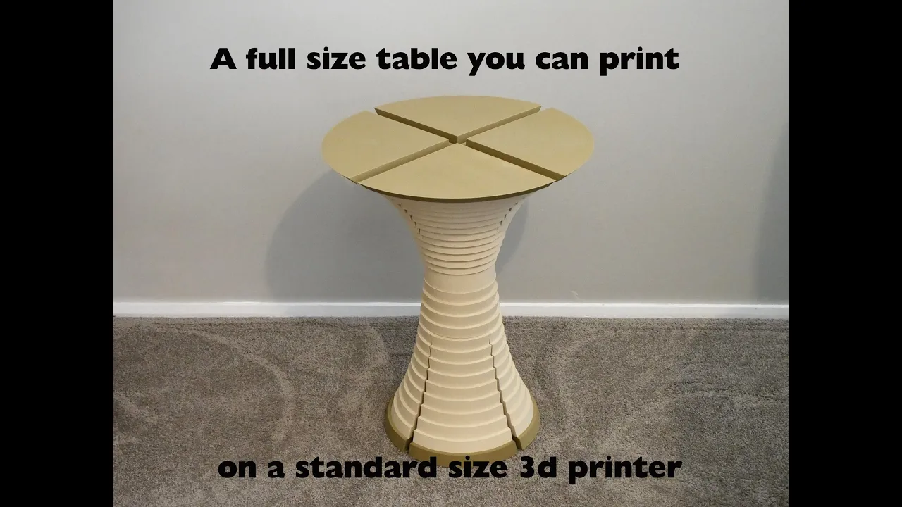 Orla End Table: Prints on any standard size printer